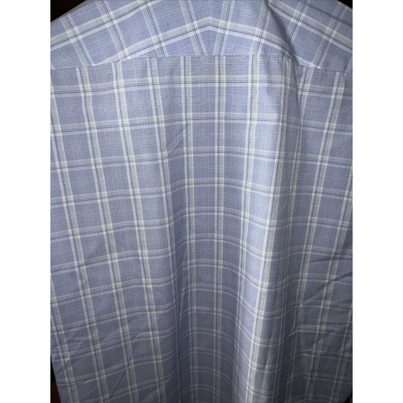 TM LEWIN Slim Fit LS Non-Iron Dress Shirt sz 16 35 Blue - Picture 4 of 5